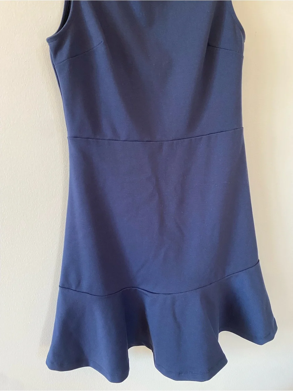 GAP Navy Sleeveless Fit-and-Flare Mini Dress size 10 tall - French girl - staple